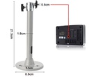 SOPORTE PROYECTOR TECHO TELESCOPICO 20 A 40 CM EXTENSIBLE - NO TRAE TORNILLOS NI TARUGOS