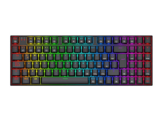 REDRAGON TECLAO ZIGGS BLACK RED SWITCH SP LA K669-RGB-SP