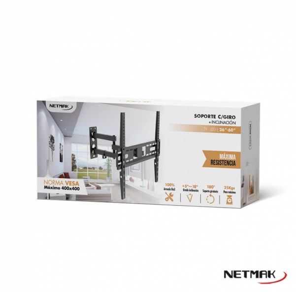 NETMAK NM-ST39 SOPORTE TV LED 26&quot; - 60&quot;