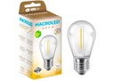 MACROLED BFS14-1WW BULBO S14 FILAMENTO 1W E27 DECO GOTA GUIRNALDA