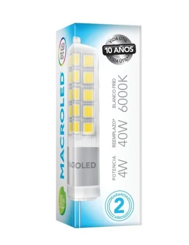 MACROLED G4-4WW BIPIN LED G4 4W 12V CALIDO 2700K