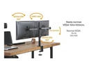 NETMAK NM-ST18 SOPORTE DOBLE MONITOR 10&quot; A 30&quot; MOVIL AGARRE C
