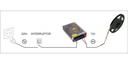 COMBO TIRA LED 5050 INTERIOR BLANCO CALIDO + FUENTE 12V