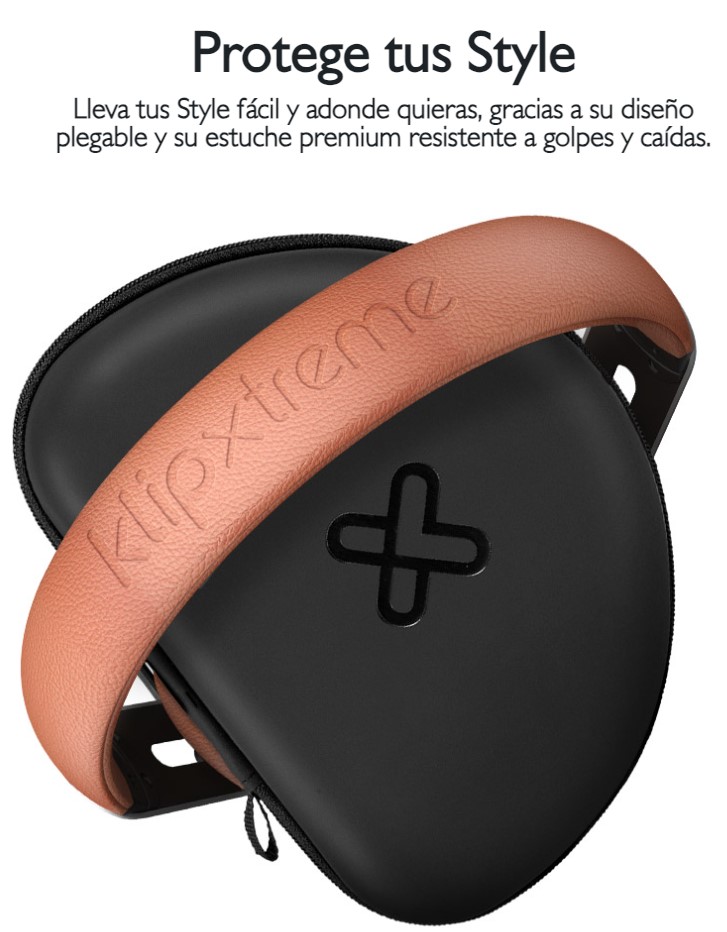 KLIPXTREME KWH-750GR  AURICULAR STYLE BLUETOOTH MIC 40HS ESTUCHE RIGIDO PLEGABLE GREY GRI