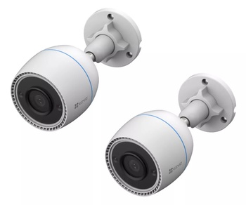 [8281] COMBO EZVIZ EXTERIOR SEGURIDAD H3C H265 FULL HD COLOR VU X 2
