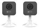 COMBO EZVIZ INTERIOR SEGURIDAD H1C FULL HD 1080 GRAN ANGULAR MIC AUDIO X 2