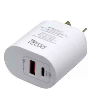 PRO21 MS-72C CARGADOR 20W TIPO C + USB PD - SIN CABLE