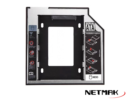 [1264] NETMAK NM-CAD CADDY DISK 2,5&quot; - 9,5 MM 
