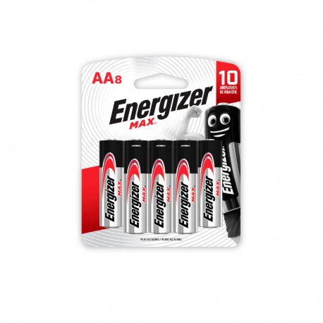 [2345] ENERGIZER PILA ALCALINA AA BLISTER X 8 UNIDADES ENEAA8