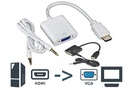 ADAPTADOR HDMI M A VGA H + JACK 3.5 - NO ES BIDIRECCIONAL HASTA 1920X1080 - NO FUNCIONA EN CONSOLAS TP-677