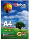 Global PAPERM110A4-100 Papel Mate en resma de RESMA 100 hojas A4 >> APTO SUBLIMACION << (210 x 297 mm.) de 110 Grs.