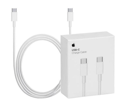 [8320] CABLE TIPO C A TIPO C PARA APPLE IPHONE LARGO 1MT. QC CARGA RAPIDA 20W
