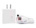 IMEGA CARGADOR USB 67W CARGA RAPIDA + CABLE USB TIPO C 1MT