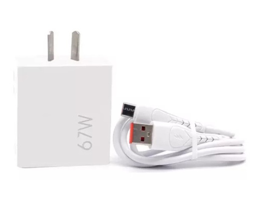 [8355] IMEGA CARGADOR USB 67W CARGA RAPIDA + CABLE USB TIPO C 1MT
