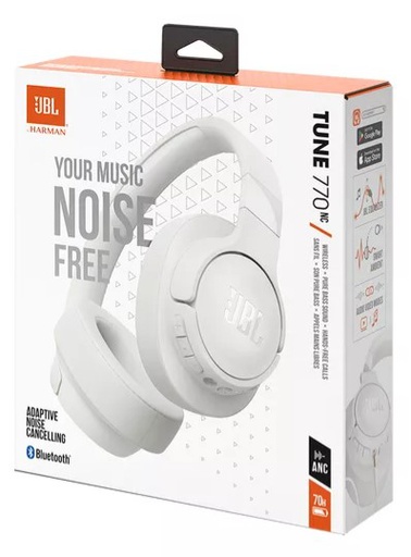 [8956] JBL T770NC NOISE CANCELLING BLANCO AURICULAR BLUETOOTH