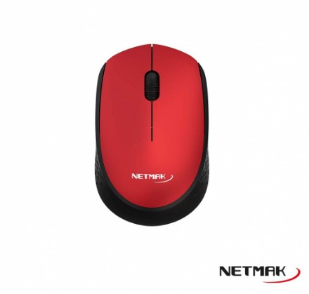 [9255] NETMAK NM-M680-R MOUSE USB INALAMBRICO COLOR RED ROJO