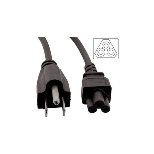 [9381] Cable Power Trebol Fuente - Notebook 220V TIPO B