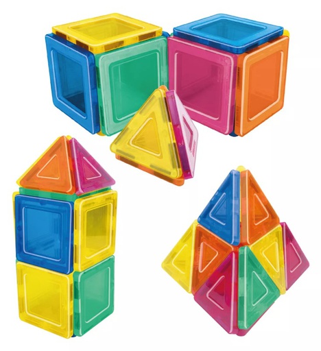 [9644] JUEGO PLAYMAGS BLOQUES MAGNETICOS X 20 PIEZAS 