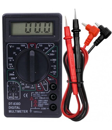 [9663] JAHRO JHD T830D TESTER DIGITAL BUZZER - NO INCLUYE BATERIA 9V