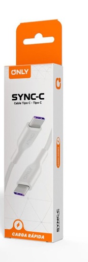 [9946] ONLY SYNC-C CABLE TIPO C A TIPO C CARGA RAPIDA LARGO 1MT