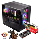 PC ARMADA GAMER AMD AM4 RYZEN 5 4500 RAM 16GB SSD 500GB RX7600 8GB + 750W 80+ BRONZE
