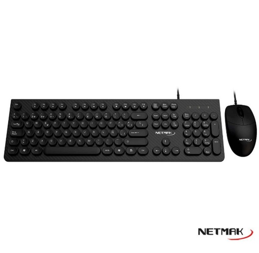 [10009] NETMAK NM-KB258 TECLADO + MOUSE USB NEGRO