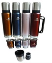 HENGDA YQ10117 - KIT SET MATERO ACERO INOX. SIMIL STANLEY TERMO 1200 ML + MATE 250 ML + BOMBILLA VARIOS COLORES