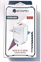 KOSMO CARGADOR TURBO PD 65W ULTA FAST A+C 2 SALIDAS USB Y TIPO C - CARGA RAPIDA